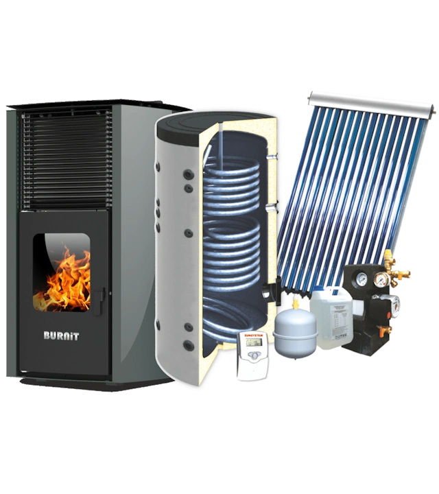BURNiT 200 - Zonneboiler set BURNiT 200 met VTC 15