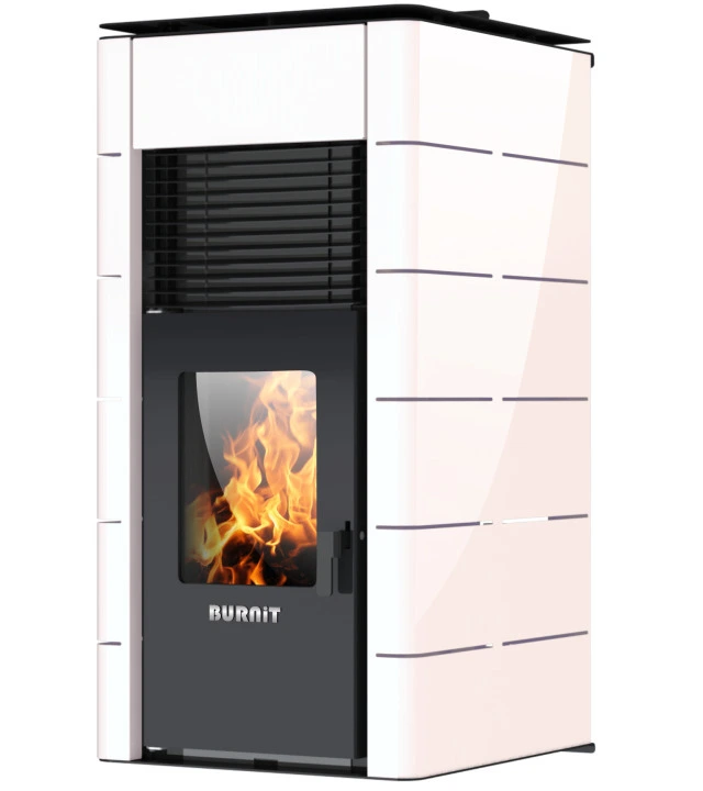 Pelletkachel BURNiT Concept CV 25 kW Zwaan wit
